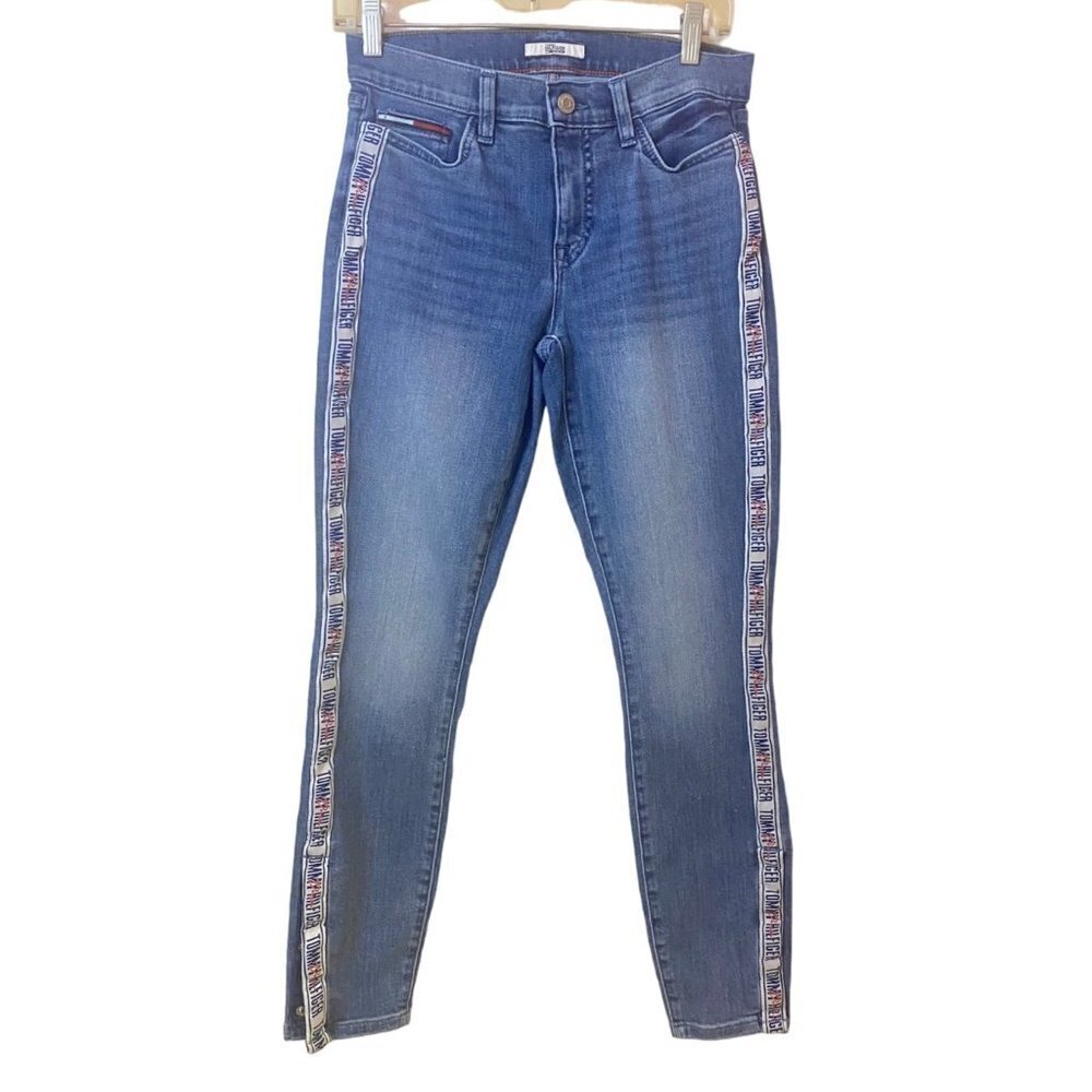 Tommy Hilfiger Denim Skinny Moulante Side Stripe Logo Jeans, petite 4